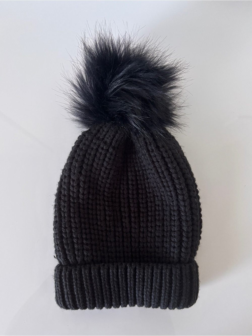 RW&CO. Black Pom Pom Beanie